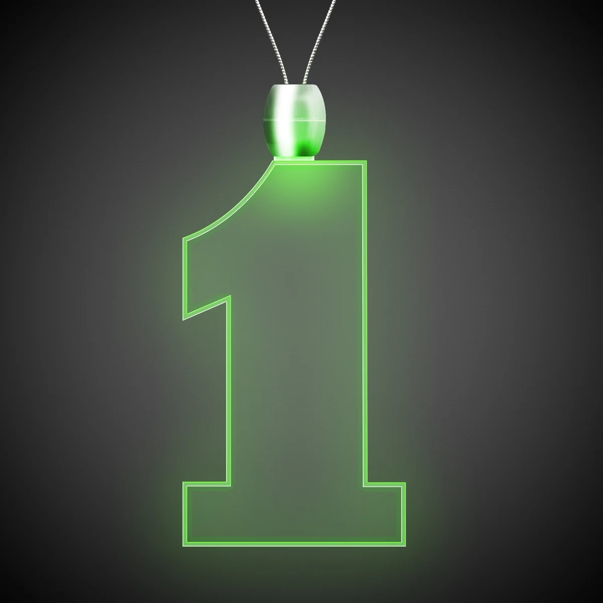 Green 1" #1 LED Light Up Pendants 1