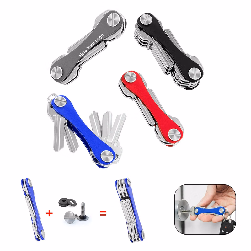 Compact Key Holder And Keychain Organizer