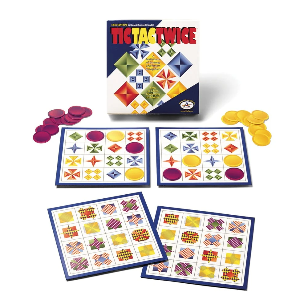 Tic Tac Twice - Pattern Recognition Ages 7+ 2+ Players 1