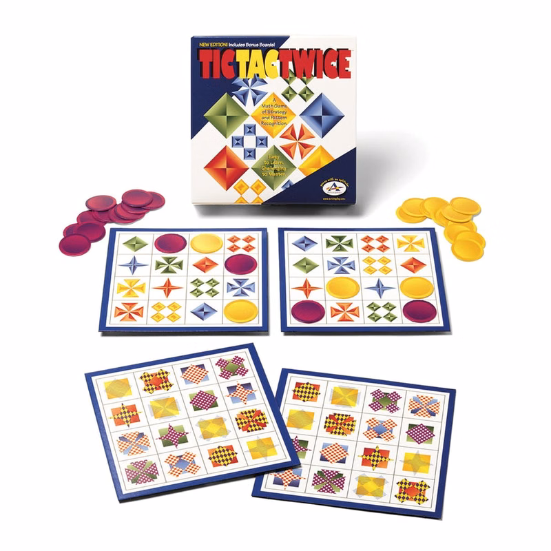 Tic Tac Twice - Pattern Recognition Ages 7+ 2+ Players