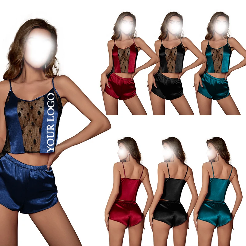Sexy Lingerie Cami Shorts Set 1