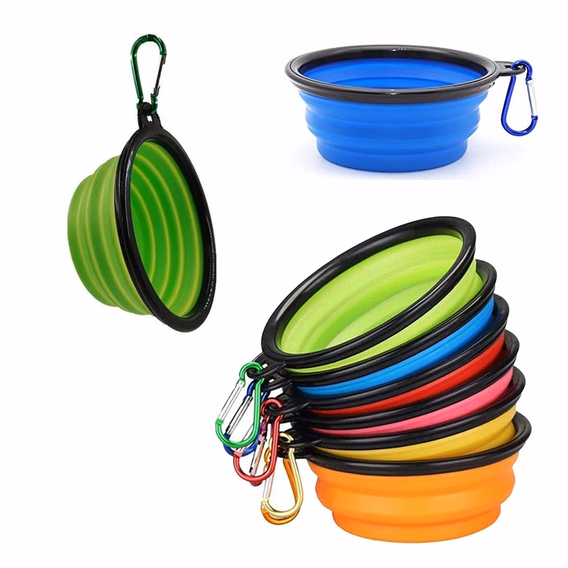 Collapsible Silicone Pet Dog Travel Bowl