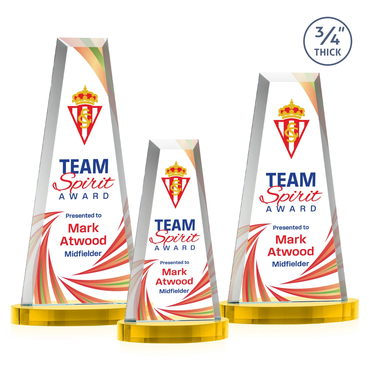 Imperial VividPrint™ Award on Alberton Base - Gold 1