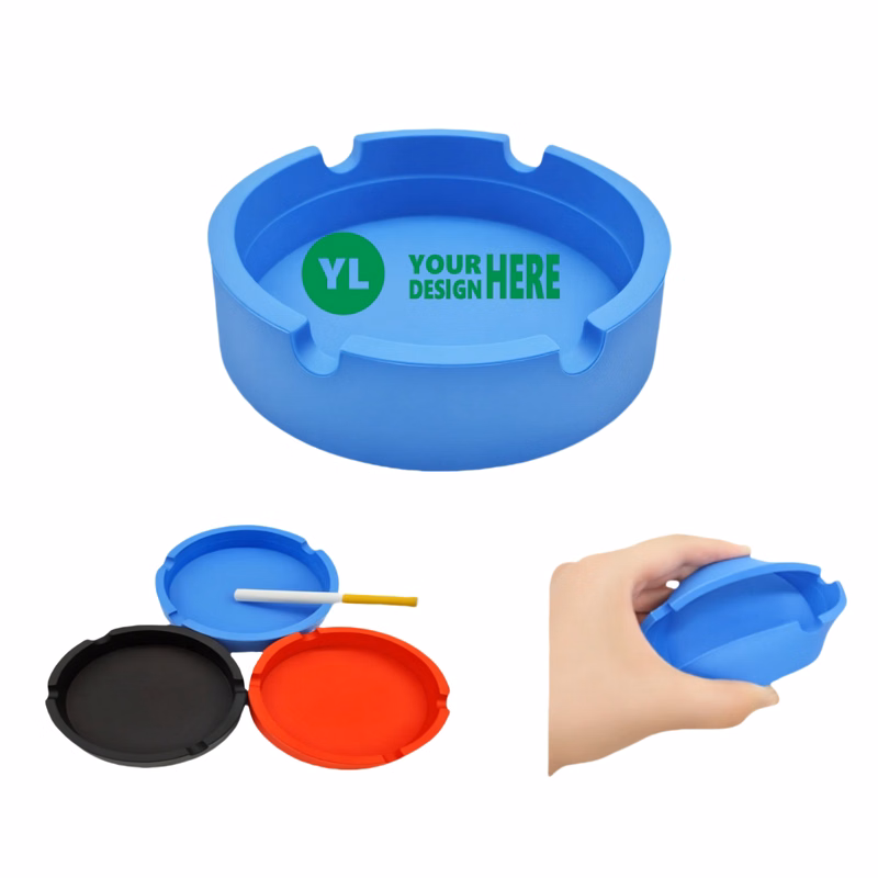 Round Silicone Ashtray MOQ 50 PCS