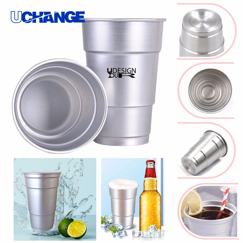 Aluminum Recyclable Party Cup Container (16 oz)