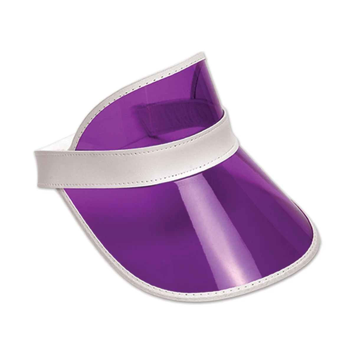Clear Purple Plastic Dealer's Visor 1