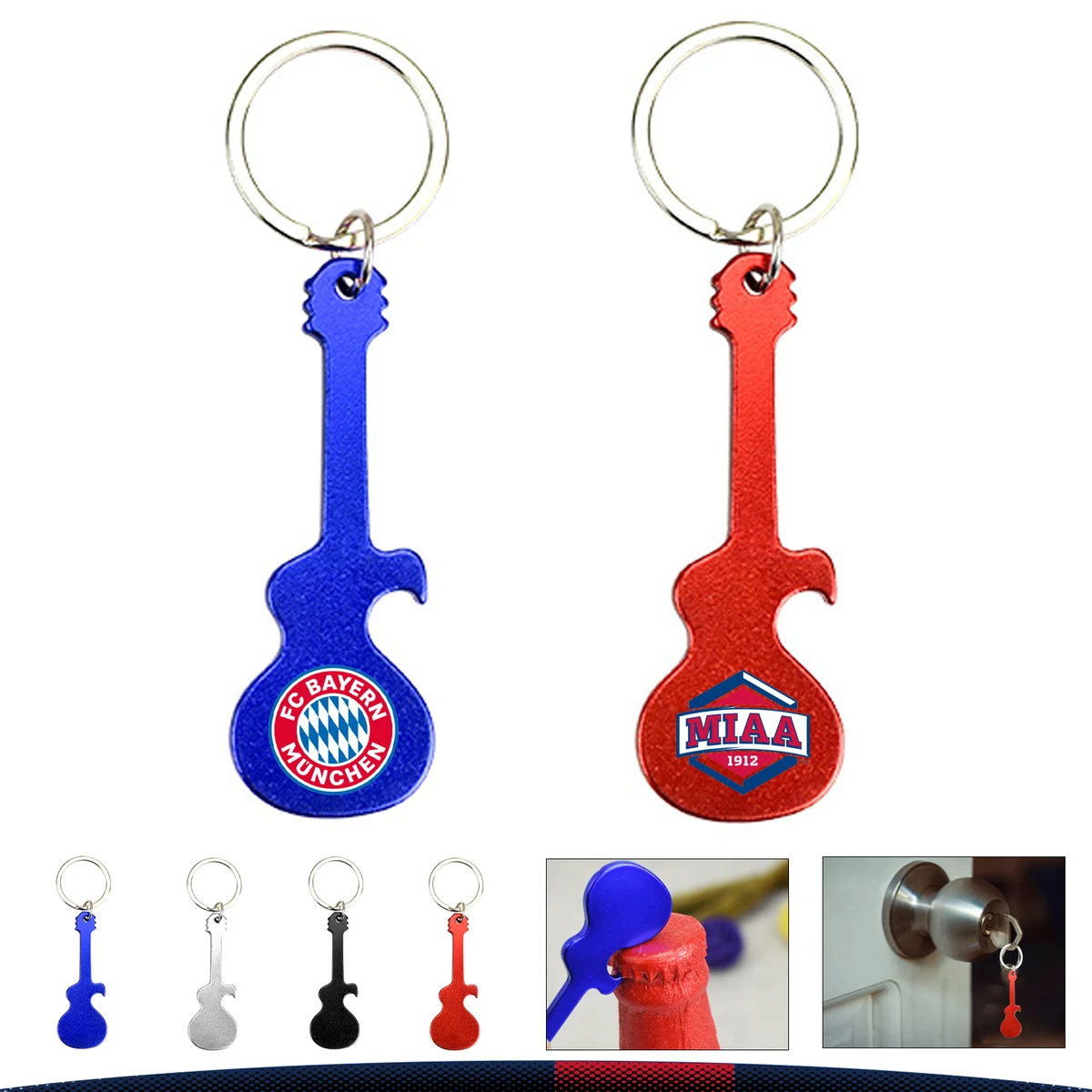 Mini Guitar Key Chain / Bottle Opener 1