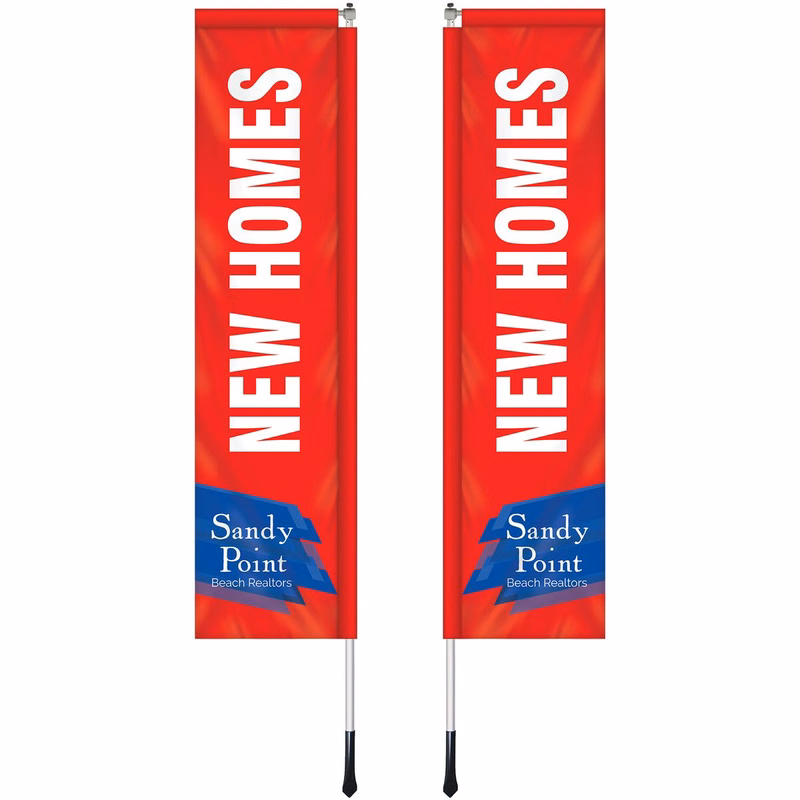 2' X 8' Custom Double Sided Windchaser Flag Kit