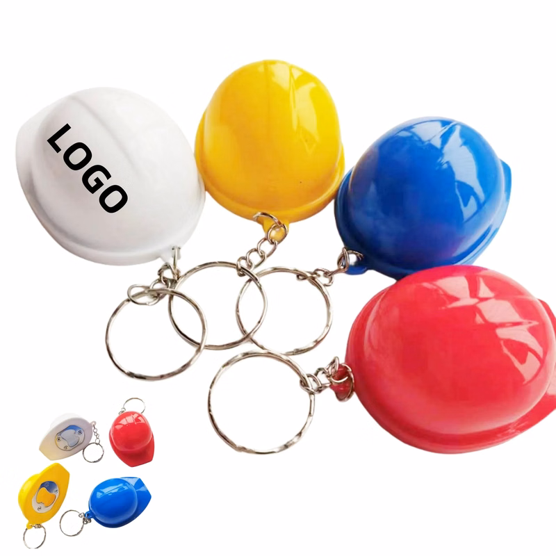 Hard Hat Shaped Bottle Opener Keychain