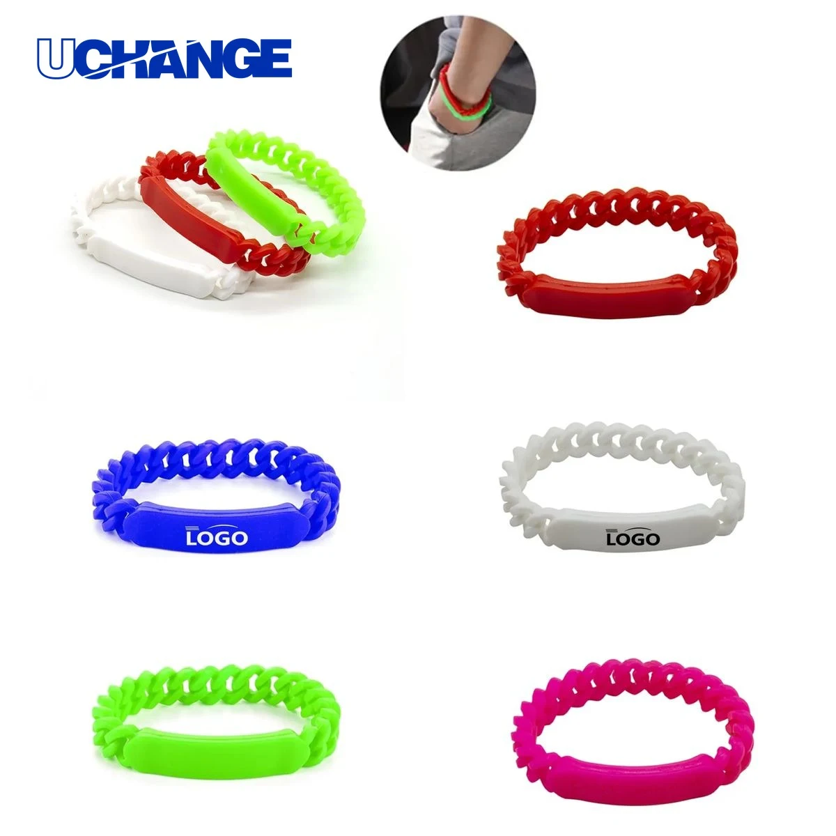 Silicone Chain Link Bracelet 1