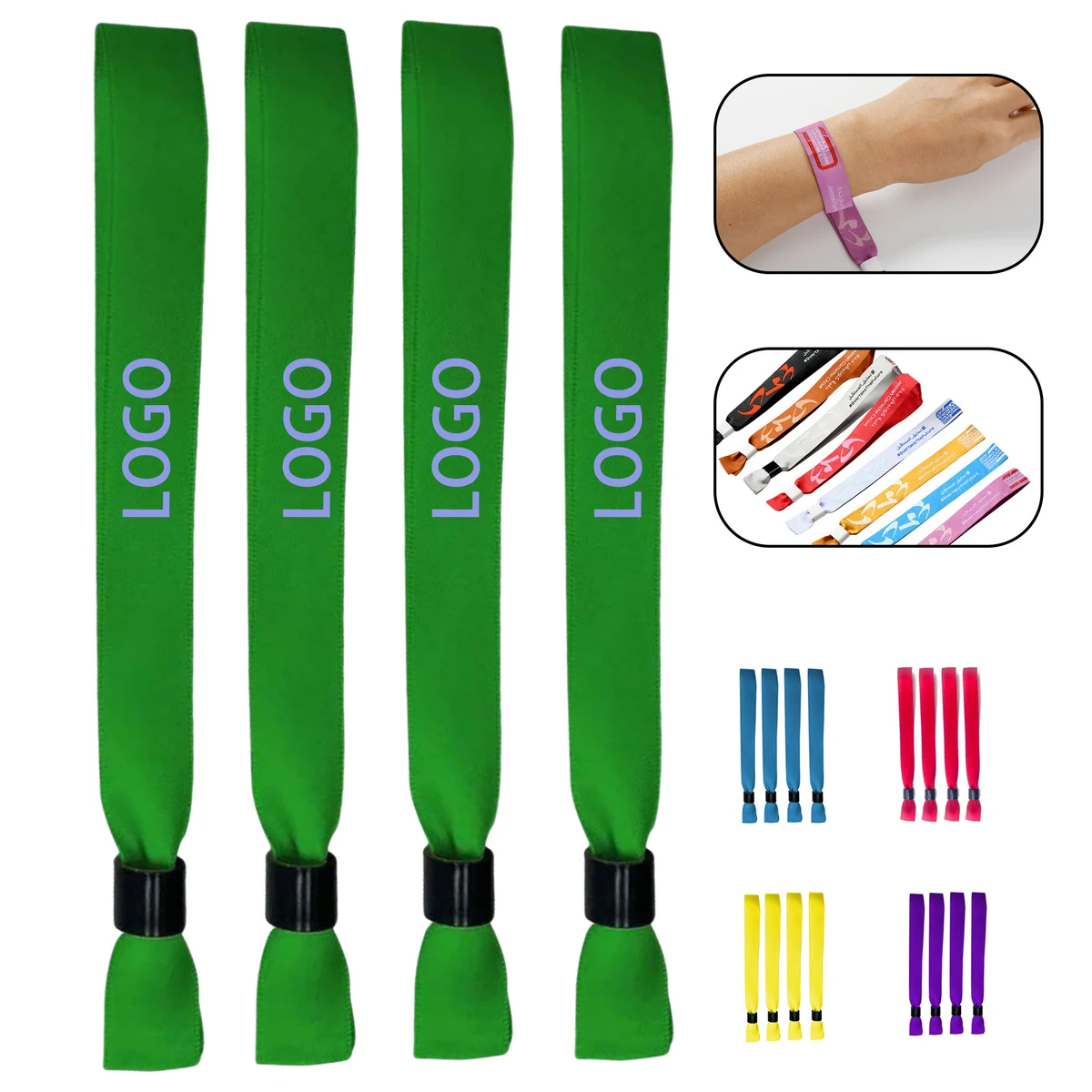 Full Color Dye Sublimated Adjustable Wristband 1