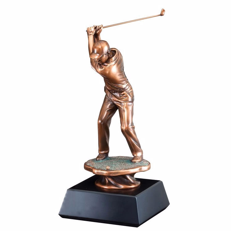 Driver - Male Electroplated Resin Sculpture, 20"