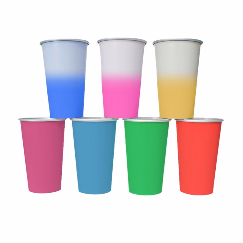 16 Oz. Reusable Aluminum Mood Drinking Cup