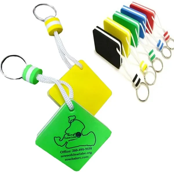 Square EVA Foam Floating Keychain 1