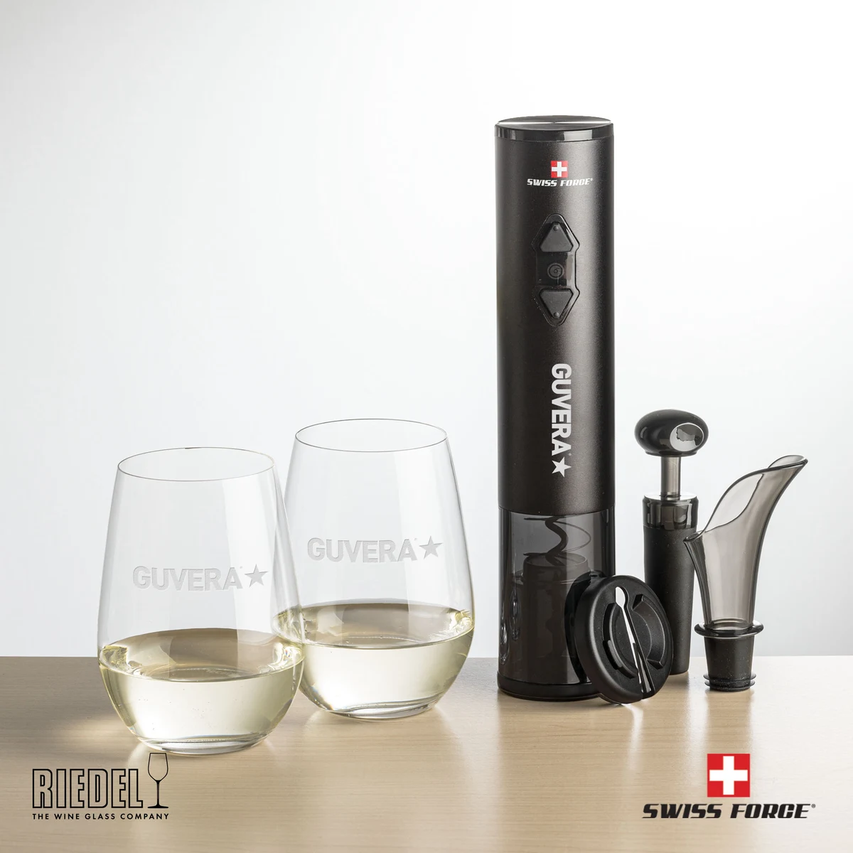 Swiss Force® Opener Set & RIEDEL Stemless Wine 1