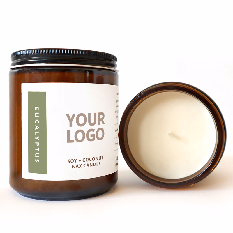 8 oz Hand-Poured Eucalyptus Candles