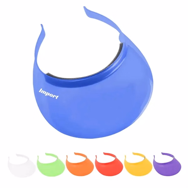 Custom Adjustable Plastic One Size Fits All Sun Visor — Outdoor Events