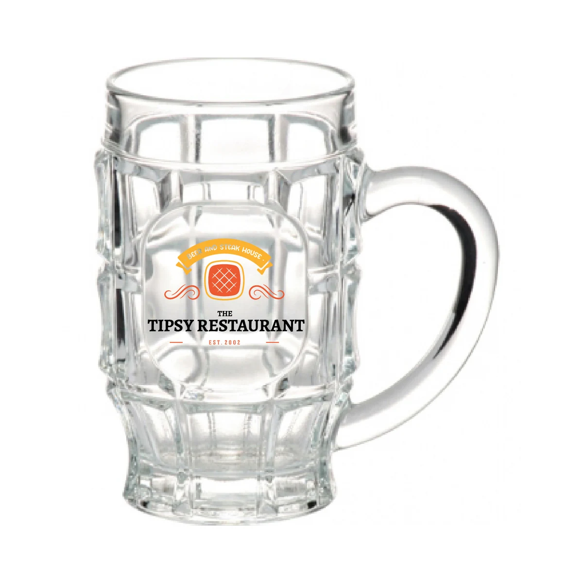 17.75 oz. Beer Garden Glass Mug (Full Color Imprint) 1