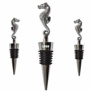 Charming Seahorse Design Wine Bottle Stopper
