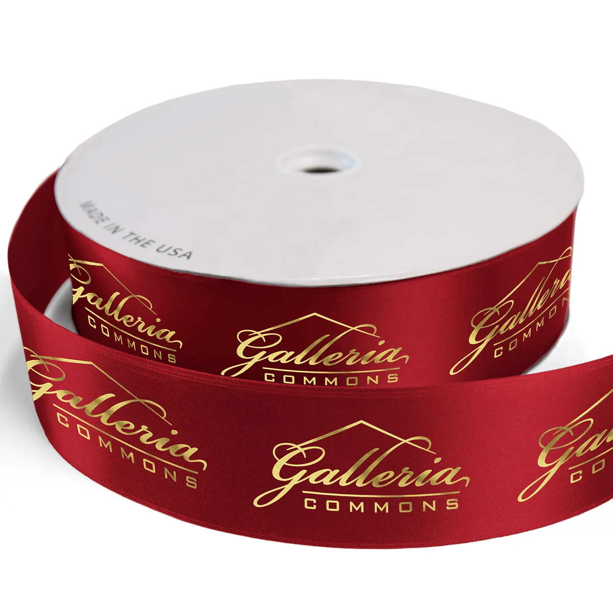 2 1/2" Badge Satin Ribbon - 50yd Roll - Foil Print 1