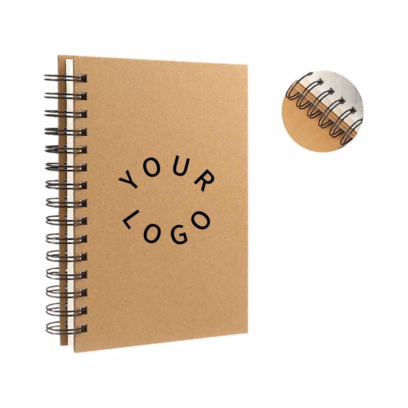 A5 Spiral Notebook with Flat Lay Design