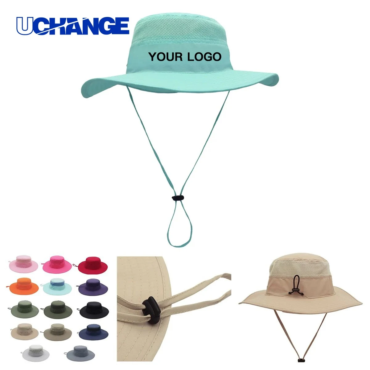 Nylon Bucket Hat Headwear with Foldable Design 1