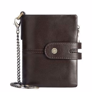 Anti Theft Genuine Leather Mens Wallet