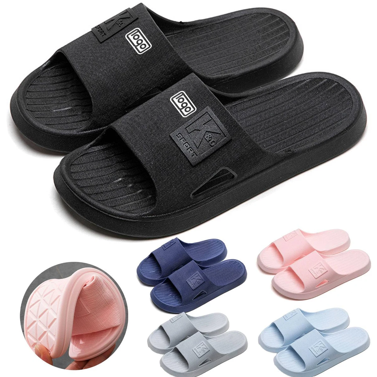 PVC Soft-Sole Home Slipper Sandals 1