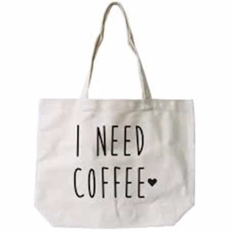 Sublimation 12 oz Poly Canvas Tote Bag  -20"x15"