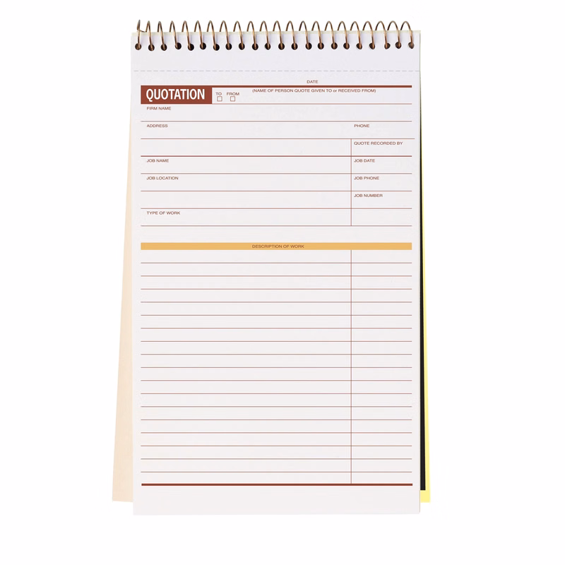 Verbal Quotation Record Books