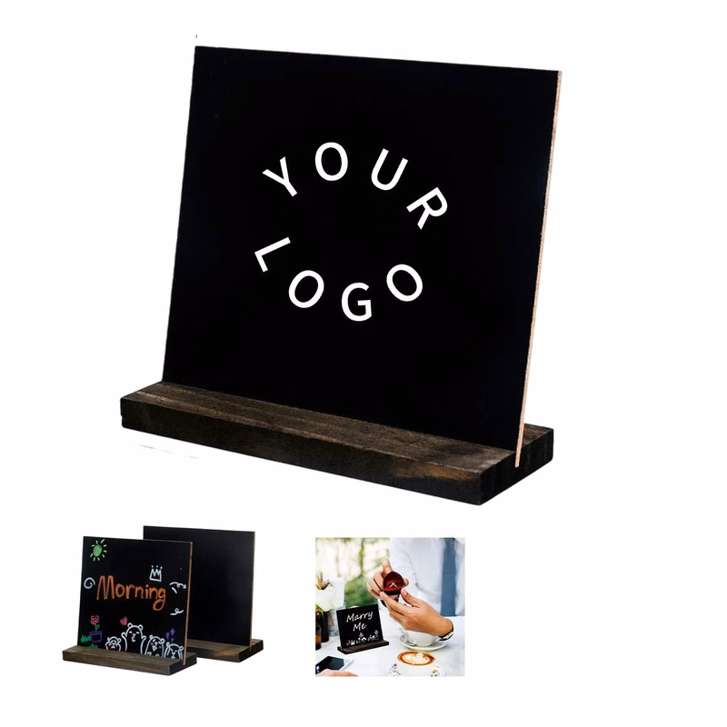 Mini Wood Chalkboard Stand with Smooth Writing Surface