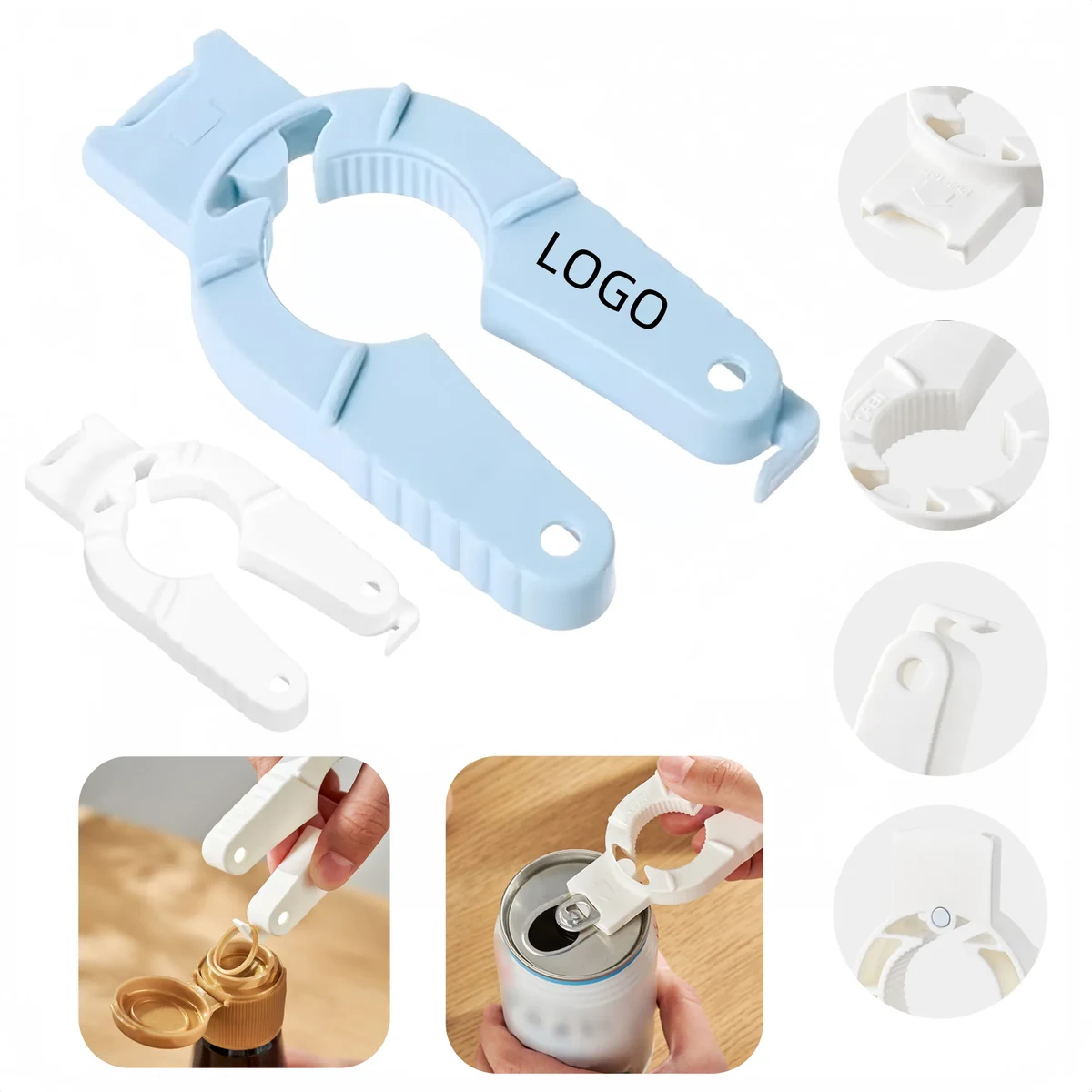 Multifunctional Magnetic Plastic Bottle Opener 1