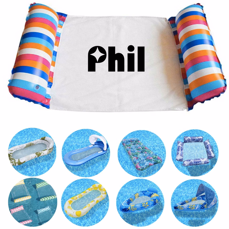 Inflatable Lounge Float – Foldable Backrest