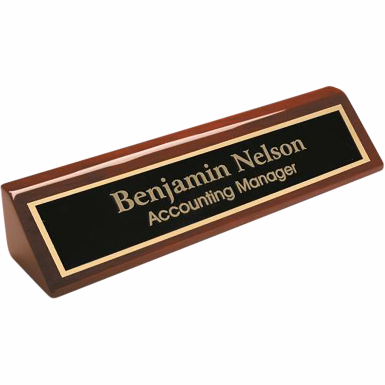 Roma Desk Name Wedge