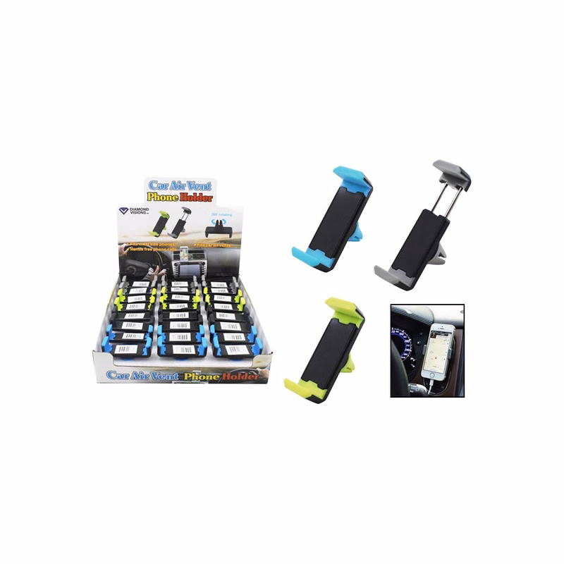 Hands-Free Car Vent Phone Holders Assorted Colors