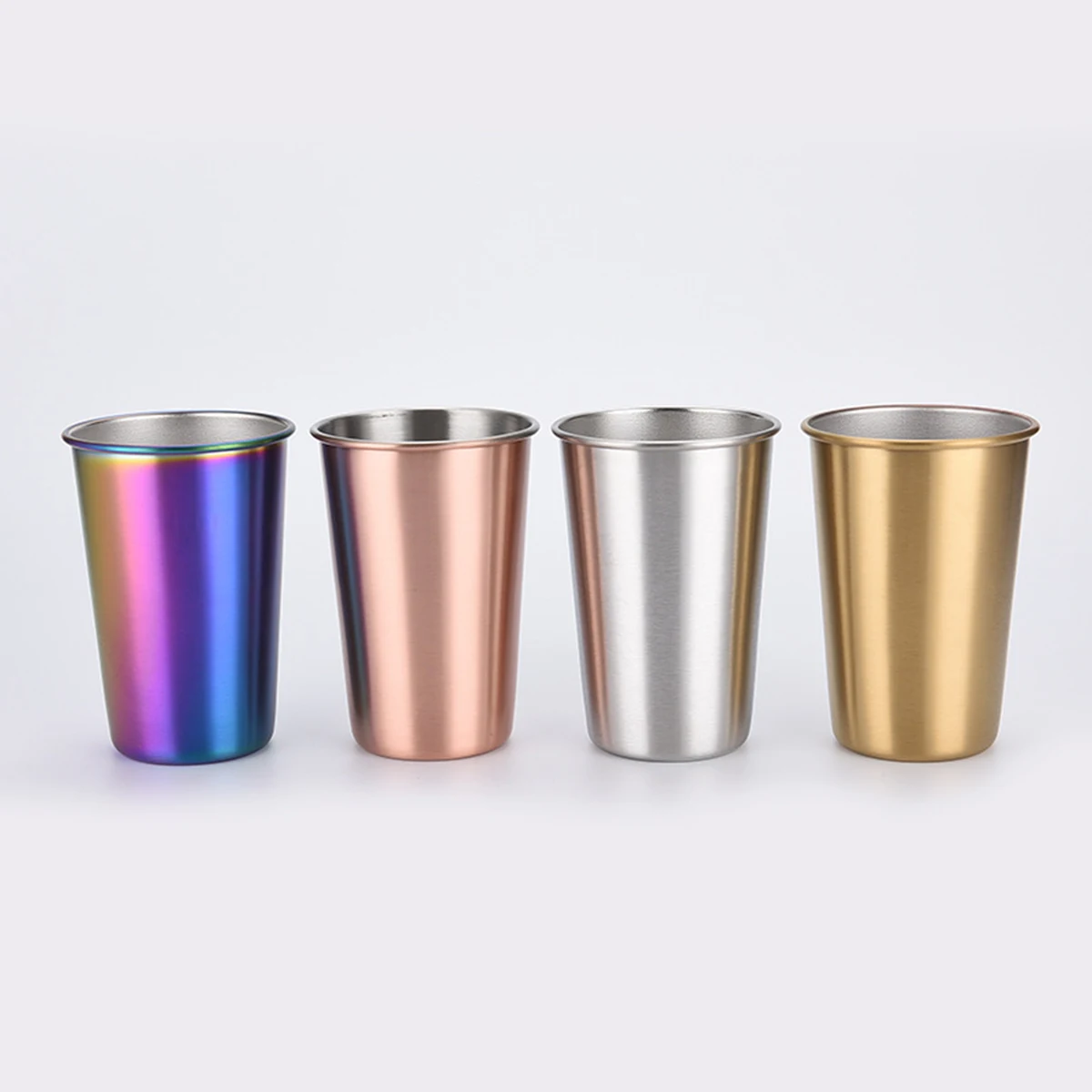 12 Oz. Single Wall Stainless Steel Cold Water Drinking Cup 1