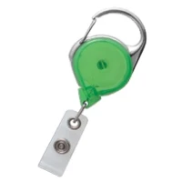 Translucent Carabiner Reel with Strap and Clip 1