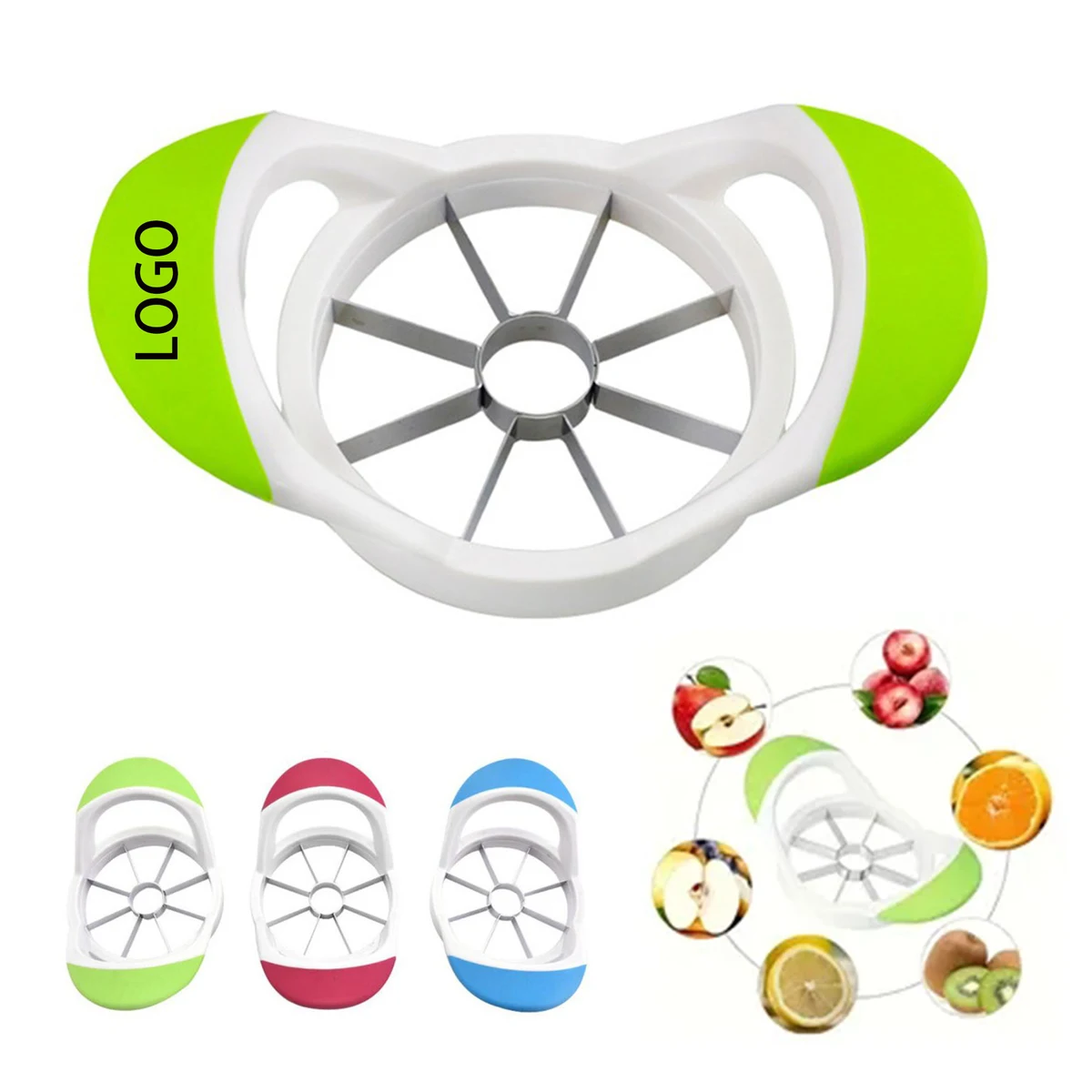 Stainless Steel Fruit Cutters Corer Easy Grip Slicer 1