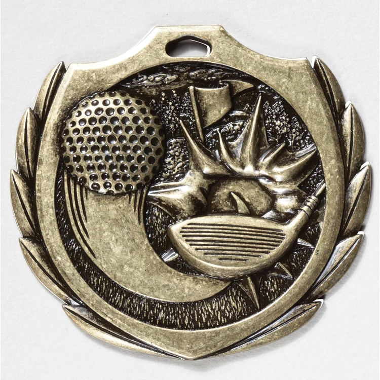 Golf Burst Medal 2 1/4" 1