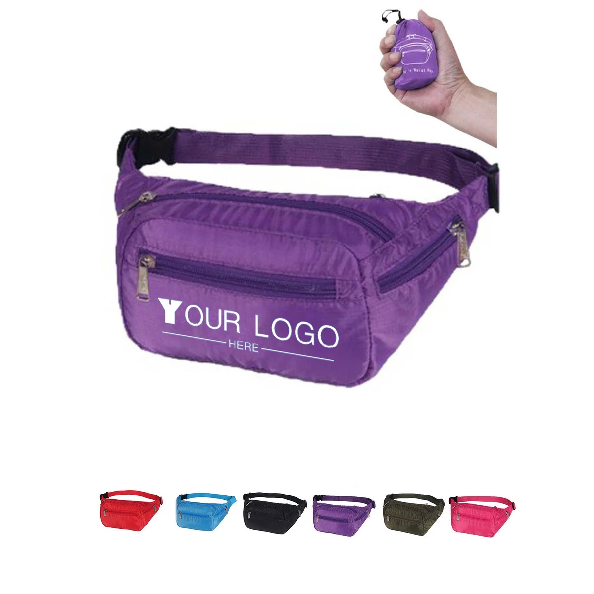 Portable Hiking Waist Pack Water Resistant 1