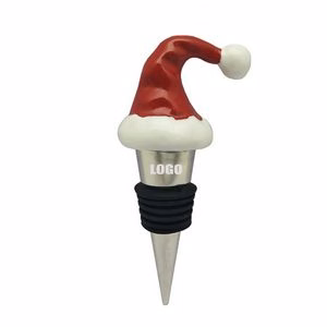 Elegant Christmas Holiday Cap Wine Cork Stopper