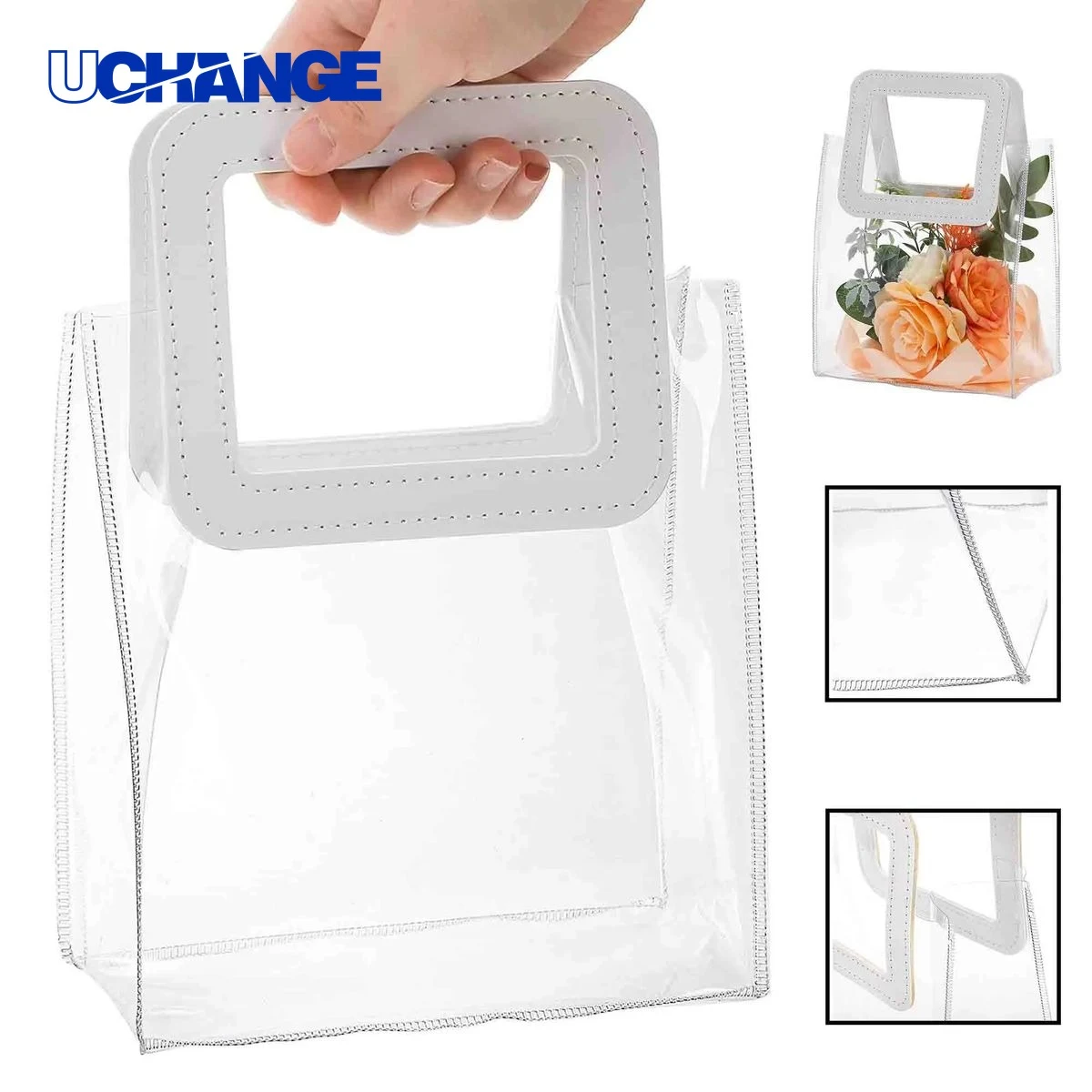PVC Clear Gift Wrap Tote Bag 1