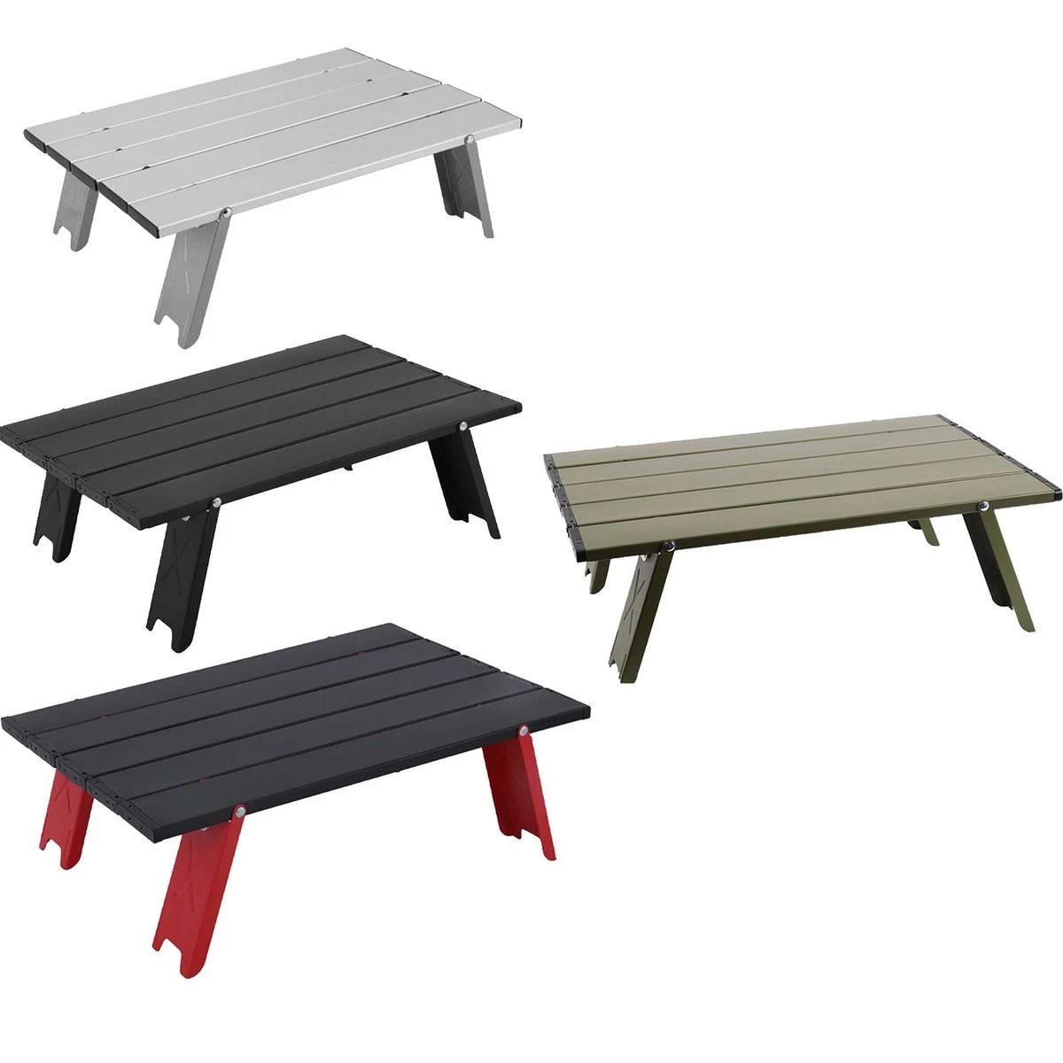 Foldable Aluminum Roll-Up Camping Table for Tailgating & BBQ 1