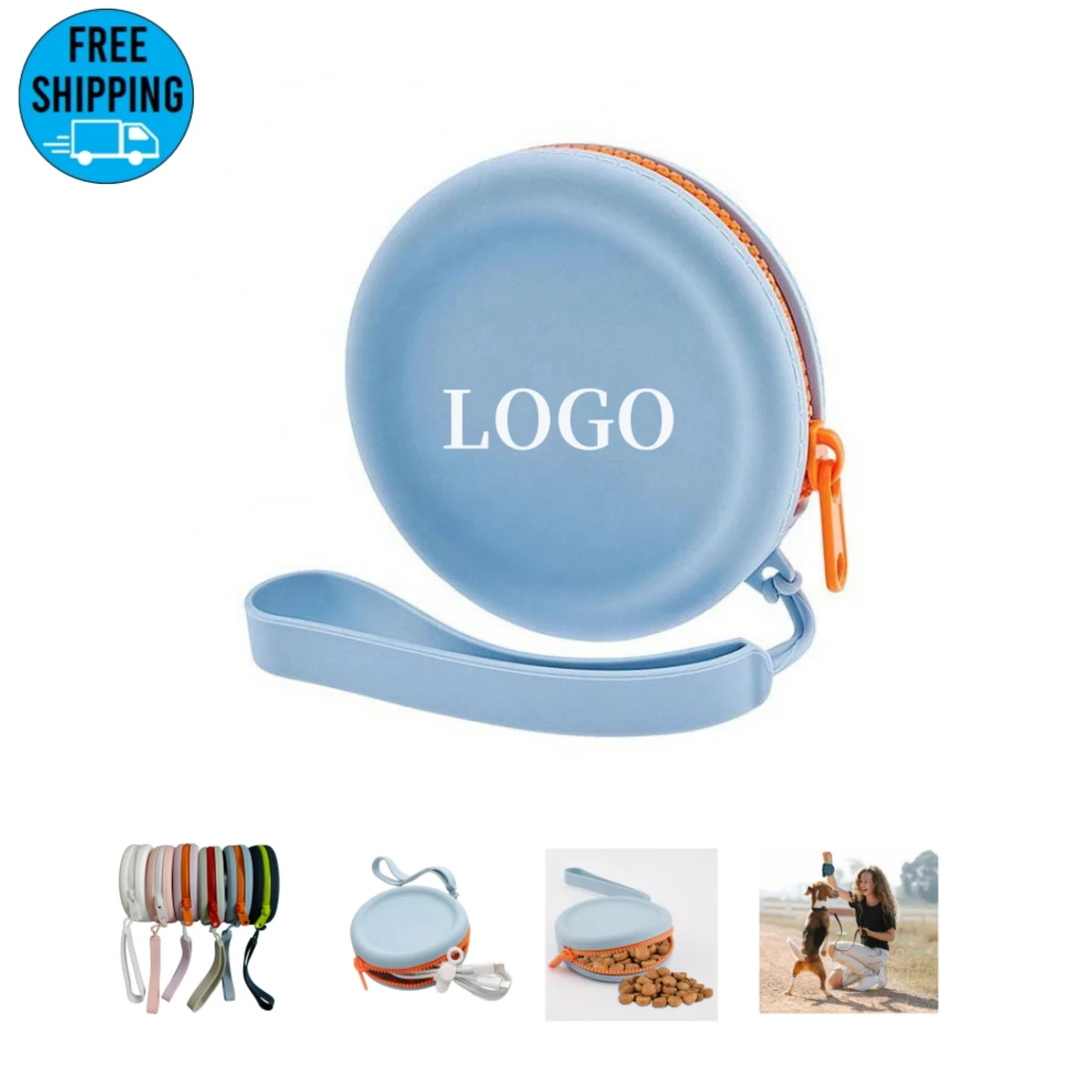 Mini Silicone Storage Bag Round Coin Purse Key Wallet 1