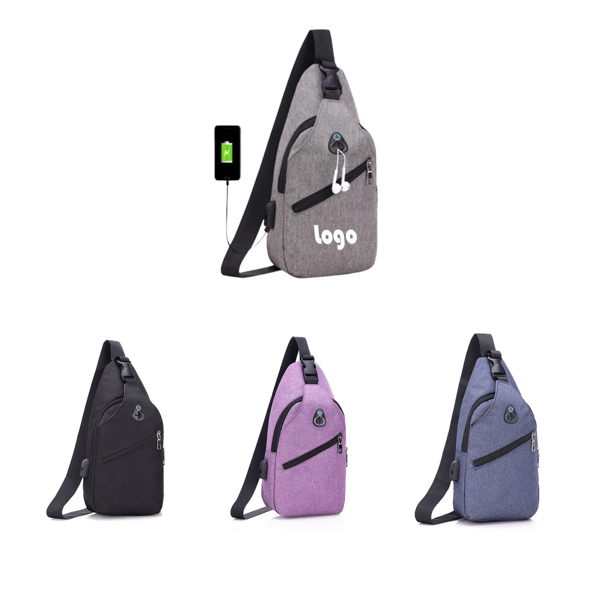 Crossbody Backpack With Usb Charging Port 1