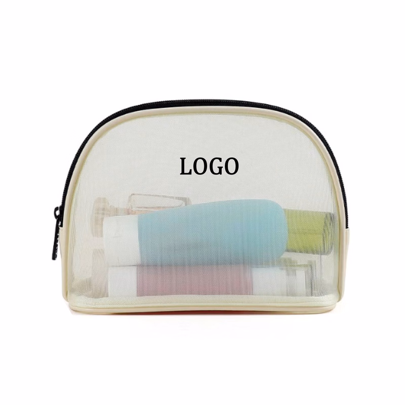 Mesh Zipper Makeup Pouch