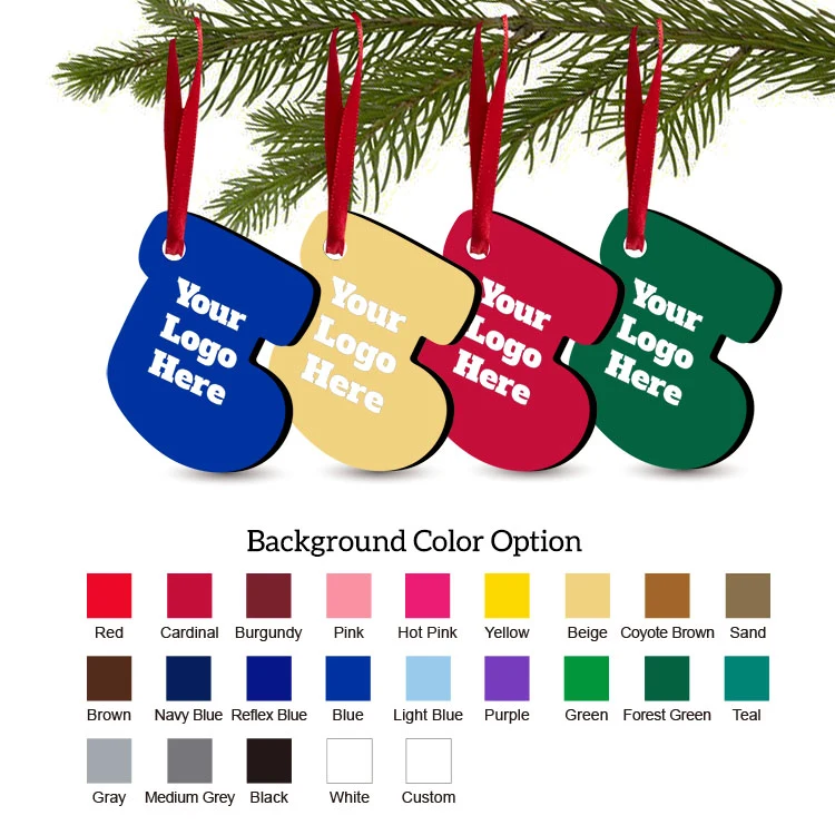 Free Shipping Solid Color Christmas Ornament - Socking 1
