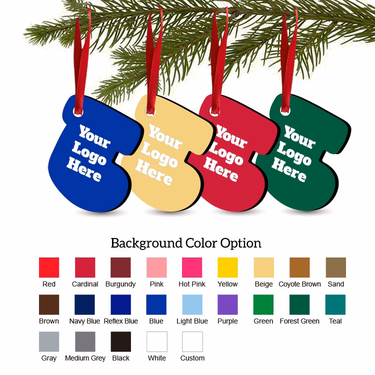 Free Shipping Solid Color Christmas Ornament - Socking
