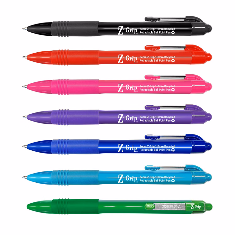 Zebra Z-Grip Recycled, Retractable Ball Point Pen with 1.0mm Medium Point