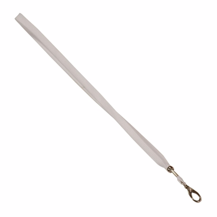 White Lanyard with Hook
